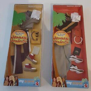 My Scene - Jammin Jamaica Boy Doll Outfits (2) New in box